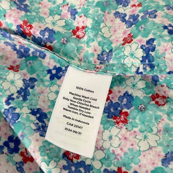 Talbots Floral Shirt Womens Size: X Lovely Ditsy Flowers Long Sleeve Button up - Picture 11 of 13